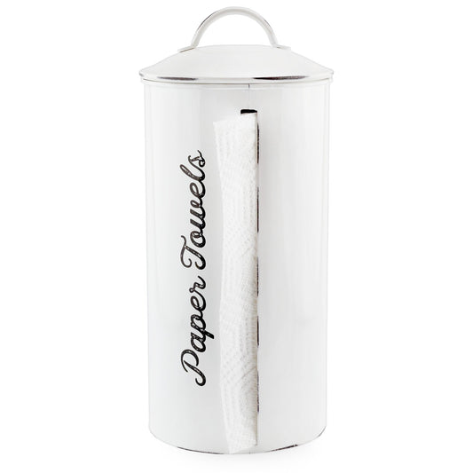 Farmhouse Paper Towel Holder (White) - sh2497ah1