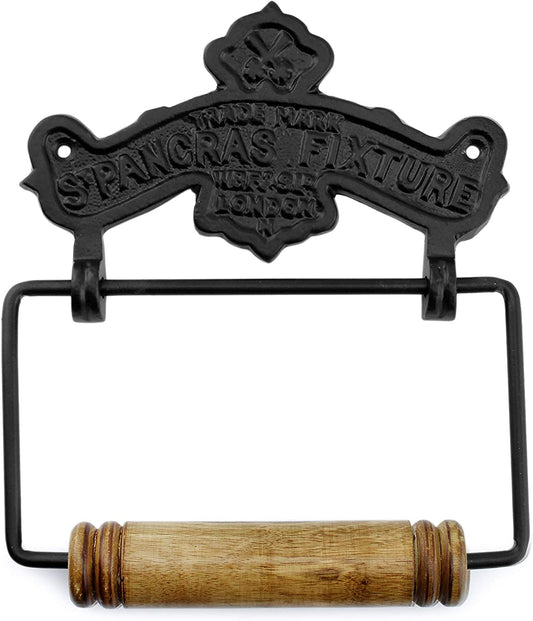 Farmhouse Cast Iron Toilet Paper Holder - trh55ah1TP