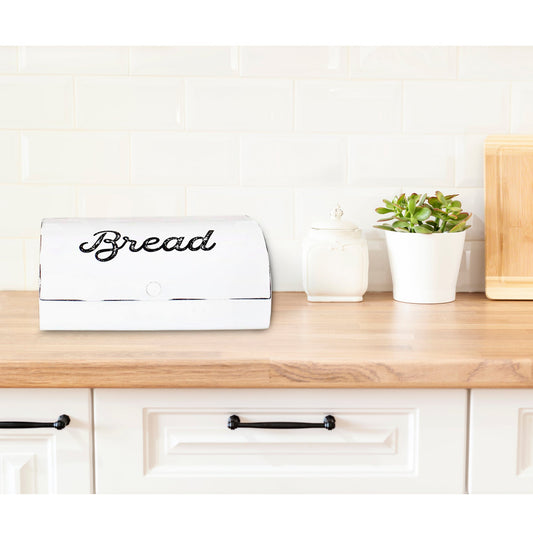 Farmhouse White Bread Box (Case of 6) - SH_1366_CASE