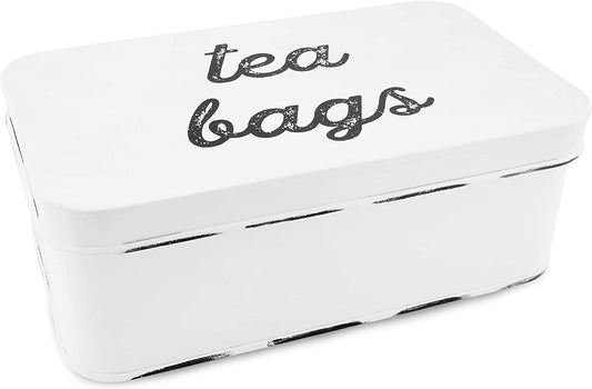 Farmhouse Tea Bag Box (White, Case of 18) - SH_1375_CASE