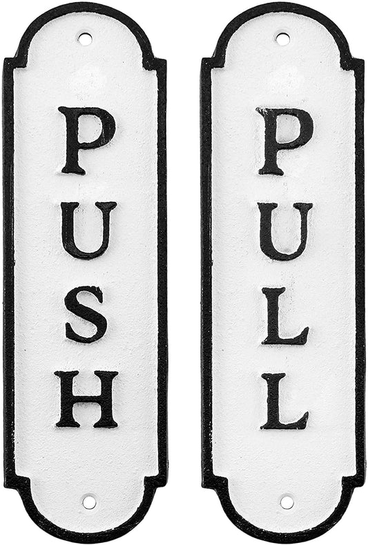 Push Pull Door Signs (Case of 24 Sets) - SH_1518_CASE