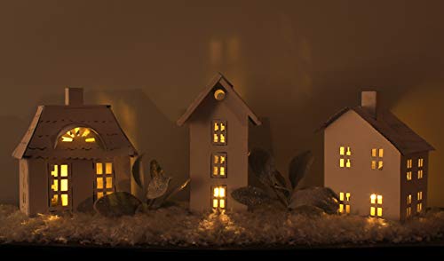 Farmhouse Decor Tin Village Houses (Case of 8 Sets) - SH_1450_CASE