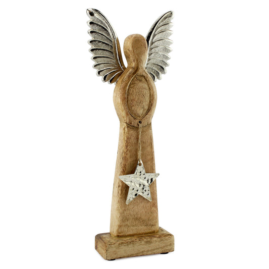 Wooden Angel Christmas Statue (Case of 12) - SH_1549_CASE