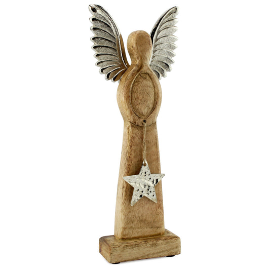 Wooden Angel Christmas Statue - sh1549ah1Angel