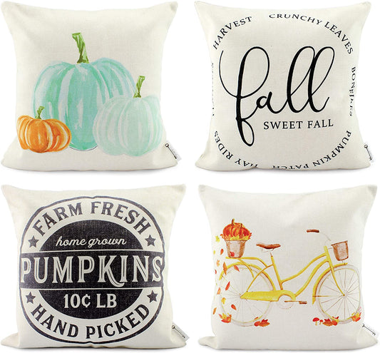 Fall Throw Pillow Covers 16x16 (Set of 4) - sh1551ah1Fall