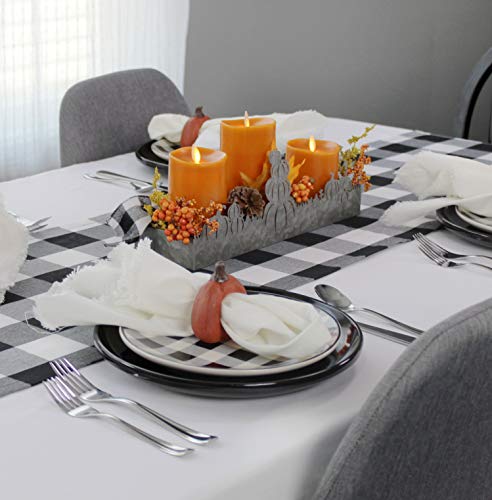 Fall Decor Galvanized Tray, Field of Pumpkins Silhouette (Case of 20) - SH_1543_CASE