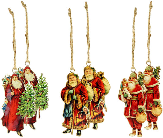 Vintage Santa Christmas Ornaments (Case of 192 Sets) - SH_1592_CASE