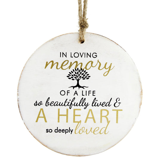 Round Memorial Christmas Ornament (Case of 100) - SH_1594_CASE