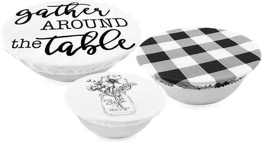 Reusable Fabric Bowl Covers (Set of 3) - sh1620ah1COVER