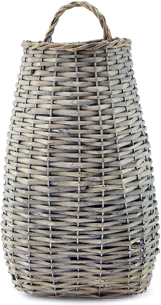 Wall Hanging Pocket Basket (Gray Washed) - sh1653ah1Basket