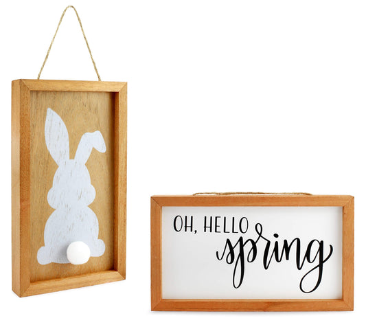 Spring Wood Signs (Set of 2) - sh1662ah1Spring