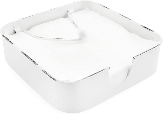 White Enamel Napkin Holder - sh1699ah1NAPKIN
