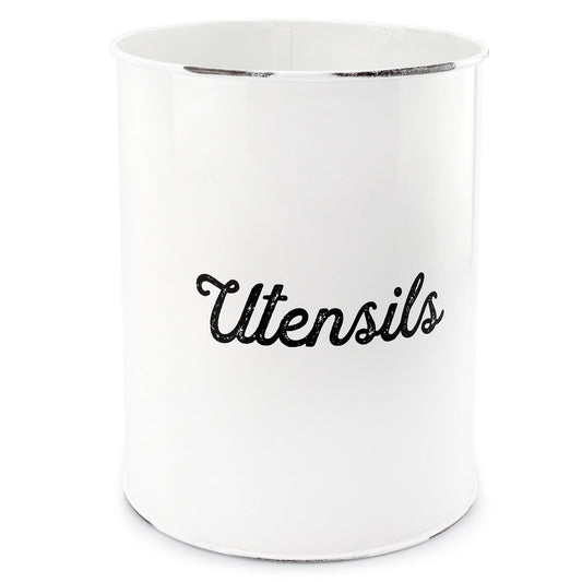 Rustic White Utensil Holder - sh1608ah1Utensil