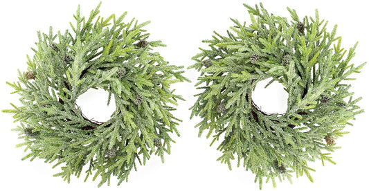 Artificial Christmas Wreaths (15-Inch, Case of 6) - SH_1748_CASE