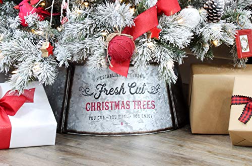 Galvanized Metal Christmas Tree Collar (Case of 4) - SH_1761_CASE