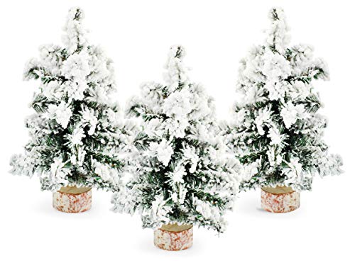 Mini Christmas Trees (3-Pack, 10-Inch, Flocked) - sh1756ah1Flock