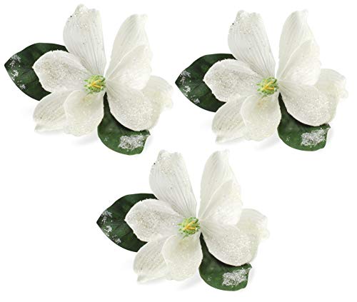 Magnolia Floral Picks (White, Case of 42) - SH_1790_CASE