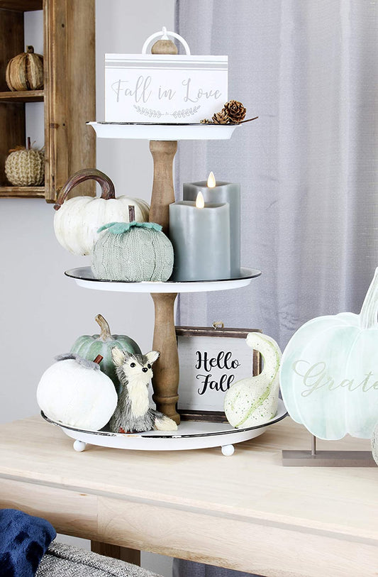 Sweater Pumpkins (Set of 3, White) - sh1827ah1Pump