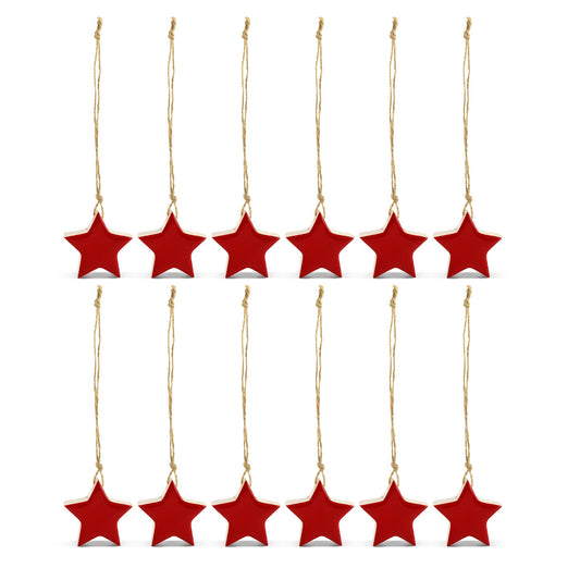 Farmhouse Star Ornaments (Red, Case of 720) - SH_1781_CASE