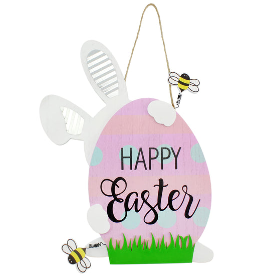 Easter Bunny Door Hanger Sign - sh1913ah1Easter