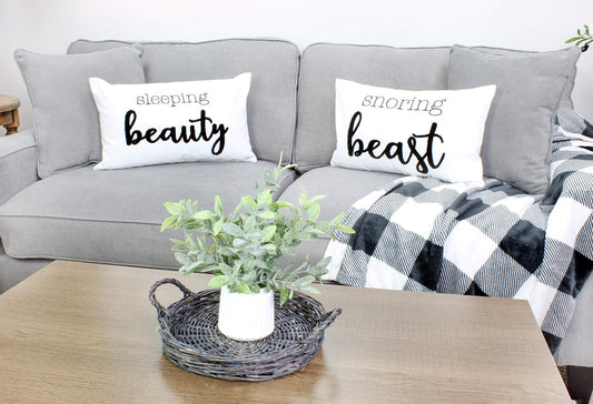 12x20 Throw Pillow Covers, Beauty and Beast Themed - sh1938ah1BEAST