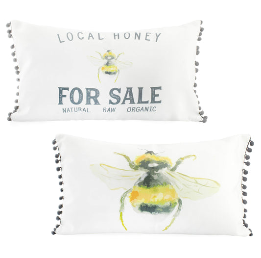 12x20 Throw Pillow Covers, Honey Bee Themed - sh1936ah1Bee