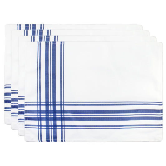 Ticking Stripe Placemats (Navy Blue Striped, Case of 100) - SH_1933_CASE