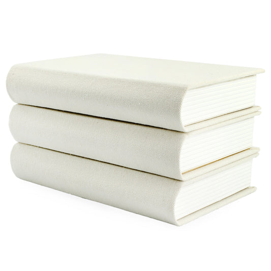 Faux Book Stack (Cream, Case of 4) - SH_1930_CASE