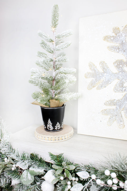Mini Christmas Tree Buckets (2-Pack, Black) - sh1974ah1Blck