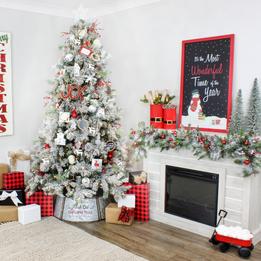 Wood Slice Chalkboard Ornaments (6-Pack) - sh1980ah1Chalk