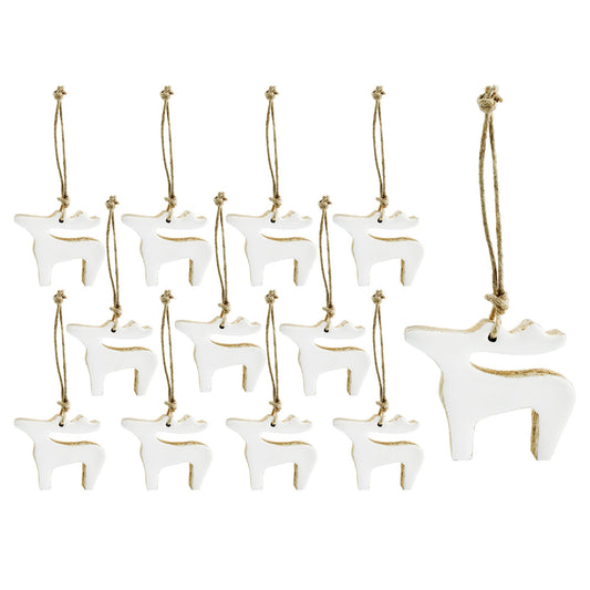 White Reindeer Christmas Ornaments (Case of 600) - SH_2005_CASE