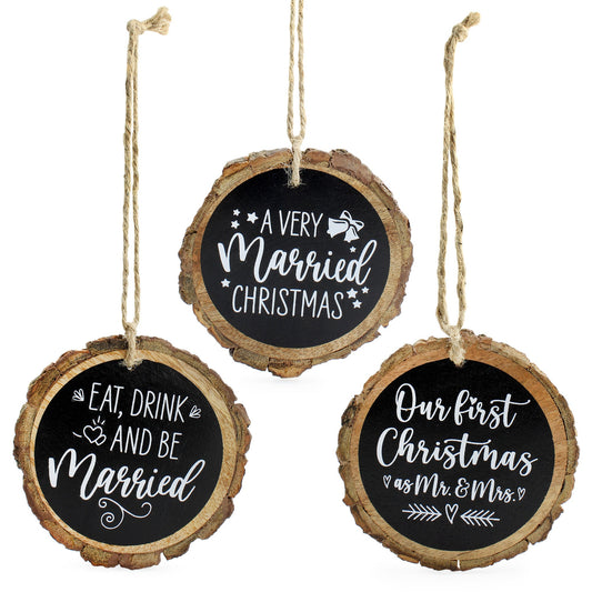 First Married Christmas Ornaments (Set of 3) - sh1991ah1Marry