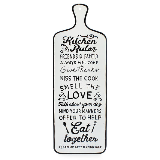 Kitchen Rules Rustic Metal Sign (Case of 30) - SH_1985_CASE