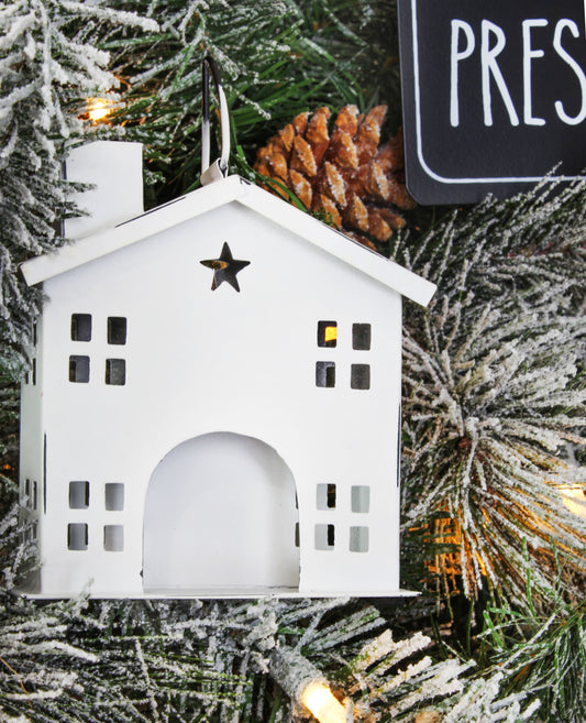 Rustic White Tin Ornaments (Case of 9 Sets) - SH_2037_CASE
