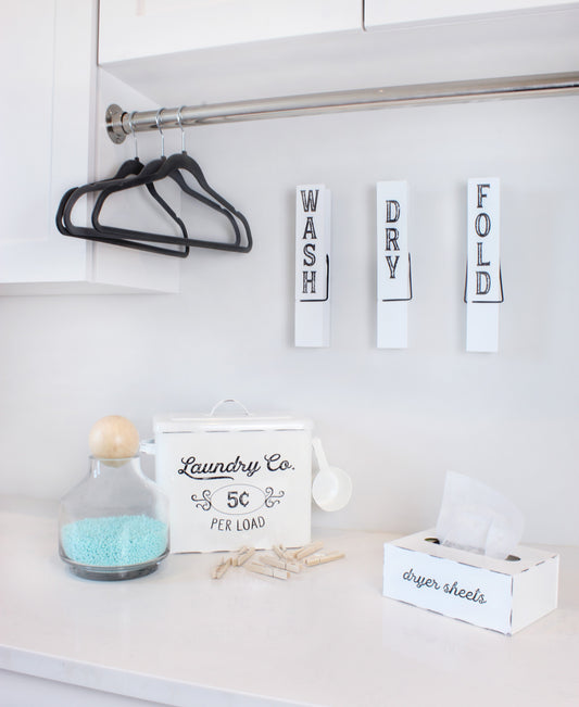 Laundry Room Wall Art (Set of 3) - sh2042ah1