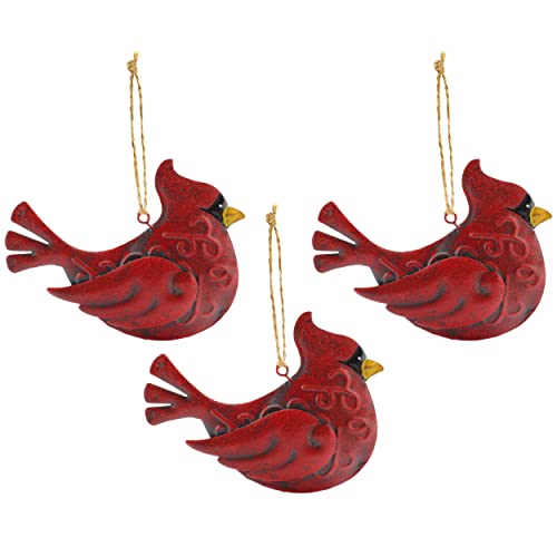 Metal Cardinal Christmas Ornaments (Case of 33) - SH_2034_CASE