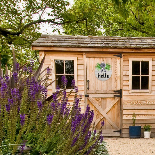 Unfinished Round Wood Sign (Whitewashed, 17-Inch, Case of 20) - SH_2087_CASE