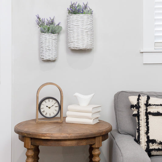 Wall Hanging Baskets (White, Case of 6) - SH_2109_CASE