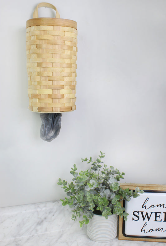 Wicker Grocery Bag Holder (Natural, Case of 9) - SH_2083_CASE