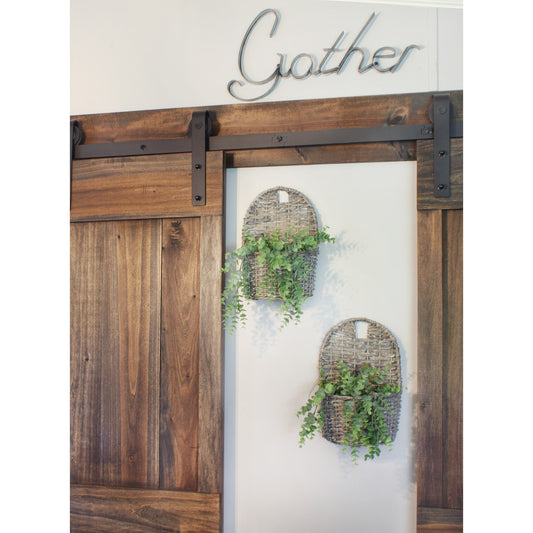 Wall Pocket Baskets (Gray Washed, Case of 12) - SH_2100_CASE