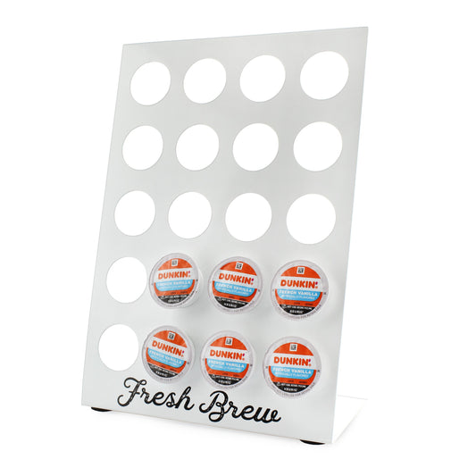 Enamelware Coffee Pod Stand (White, Case of 8) - SH_2128_CASE