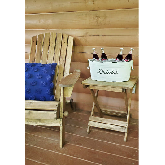 White Enamelware Drinks Tub (Case of 3) - SH_2129_CASE