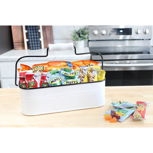 Large White Rustic Caddy (Case of 8) - SH_2119_CASE