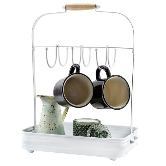 Enamelware Coffee Mug Rack - sh2123ah1b