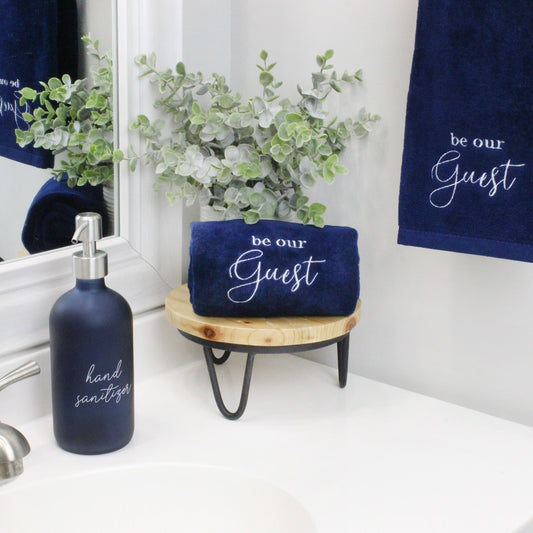 Guest Towels (Navy Blue, Case of 168) - SH_2139_CASE