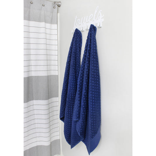 White Towel Hanger w/6 Hooks (Case of 30) - SH_2136_CASE