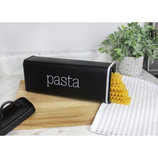 Black Enamelware Spaghetti Canister (Case of 18) - SH_ 2143_CASE