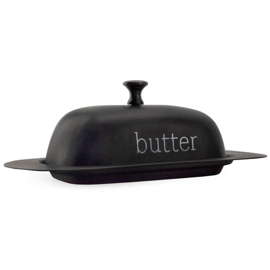 Enamelware Black Butter Dish (Large, Case of 30) - SH_2157_CASE