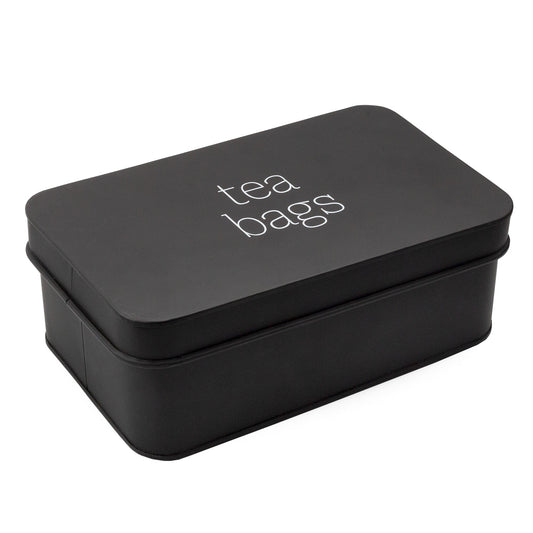 Enamelware Tea Bag Box (Black) - sh2178ah1