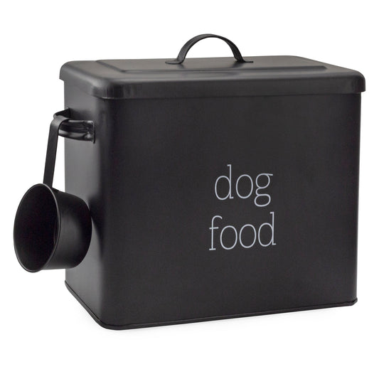 Retro Dog Food Canister (Black, Case of 6) - SH_2186_CASE